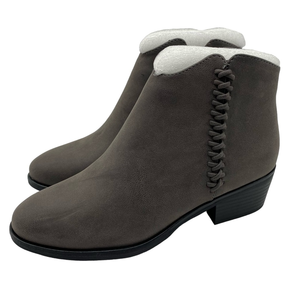 MIA Womens Shoes Jaice Boots Dark Gray Vegan Leather Ankle Booties Chic Fall New